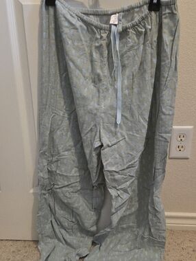 Victorias Secret Light Green And Blue Pajama Pants with Paisley